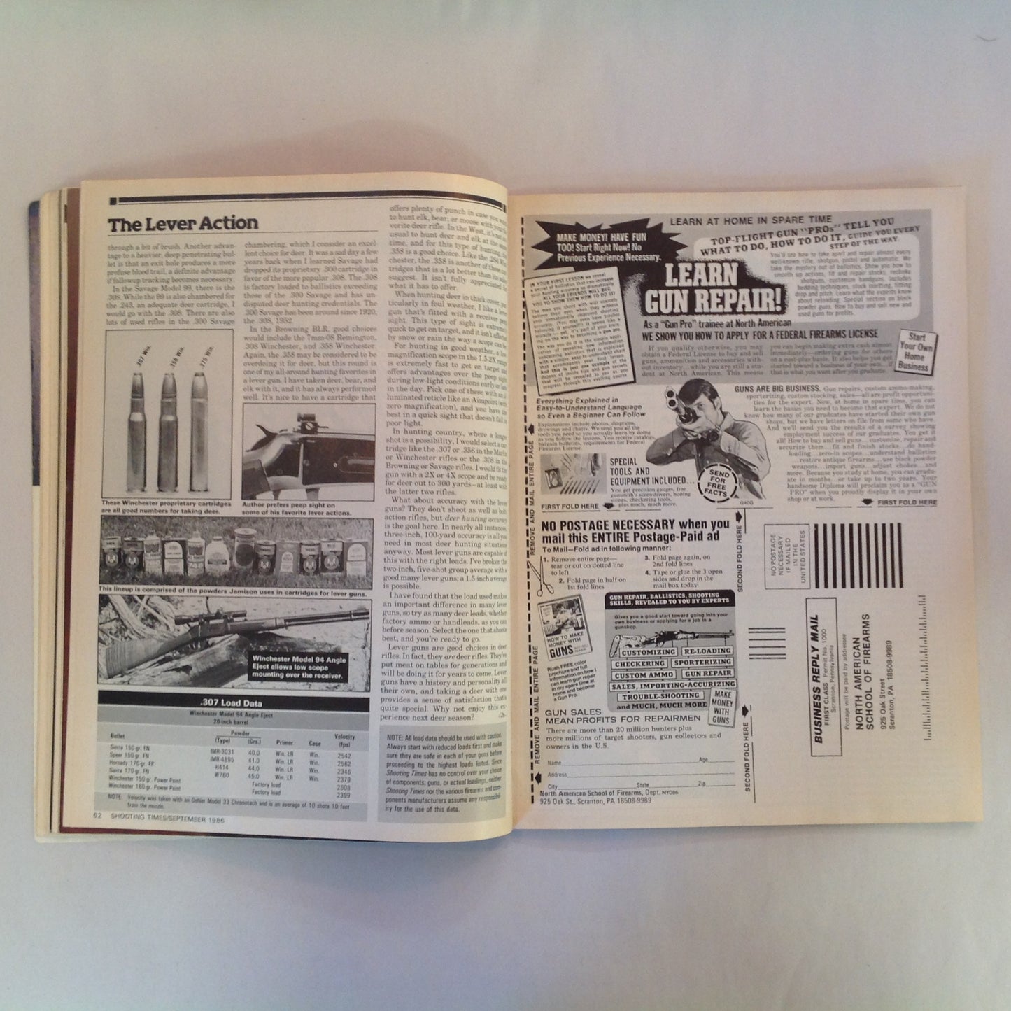 Vintage Sep 1986 Shooting Times Magazine Rifle/Handgun Hunting '86 Hunters' Alltime Greatest Rifles and Calibers