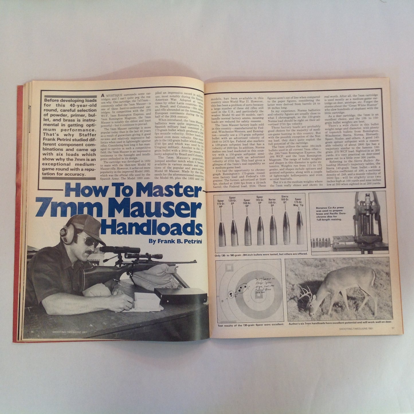 Vintage Jun 1981 Shooting Times Magazine .22 Sporting Rifles Six of the Best Polychoke System Facts on .22 Centerfire Ammo .44 Magnum
