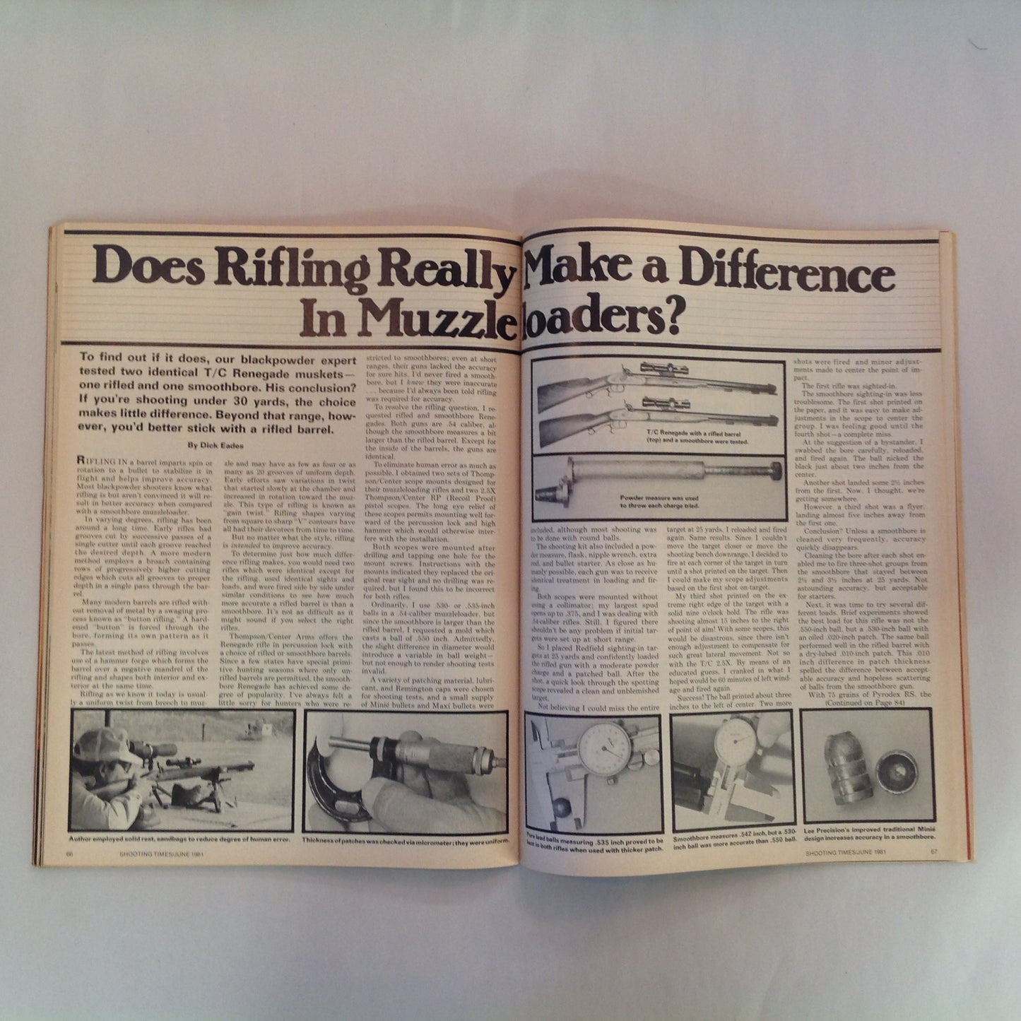 Vintage Jun 1981 Shooting Times Magazine .22 Sporting Rifles Six of the Best Polychoke System Facts on .22 Centerfire Ammo .44 Magnum