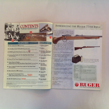 Vintage Jan 1998 Shooting Times Magazine 20 New Guns for 1998 7 Gun Shootout Guns of the Texas Rangers Converting Your AR-15