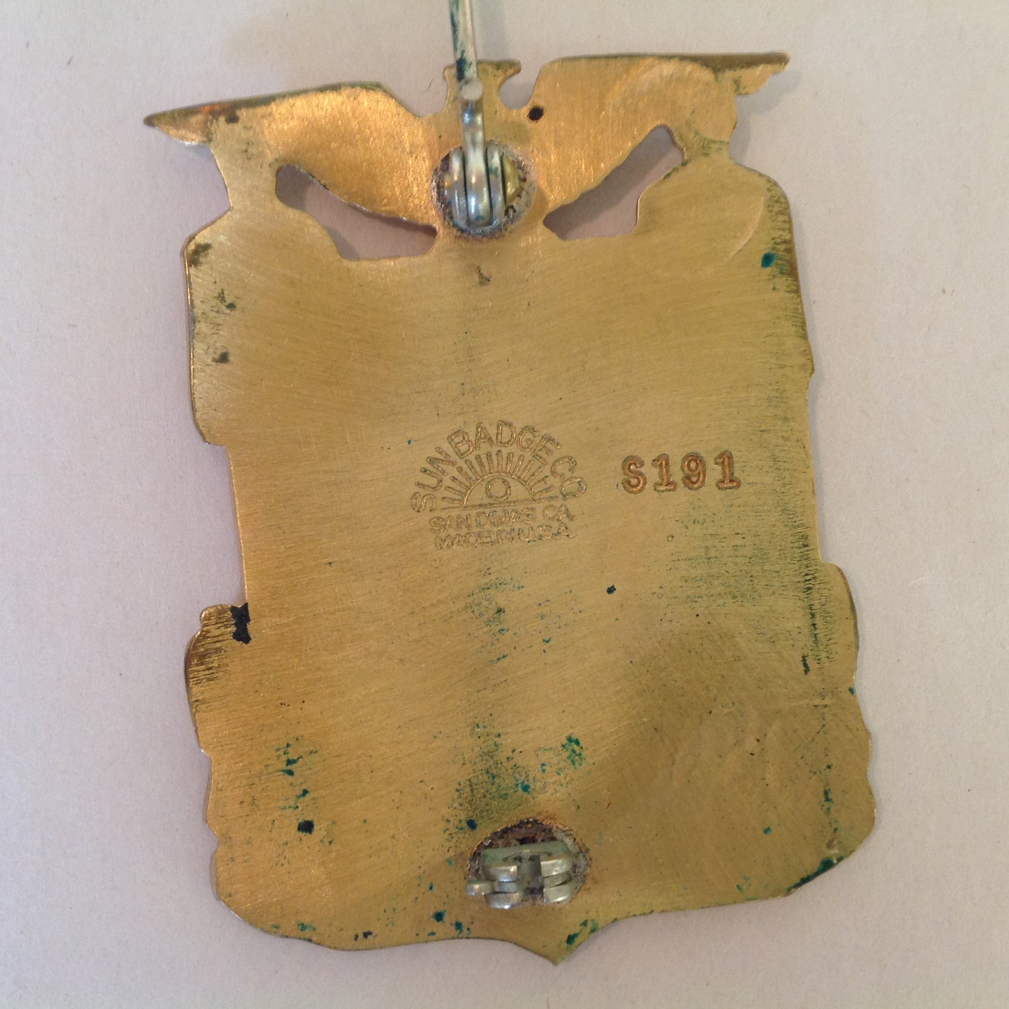 Vintage Obsolete Portland PD Badge with leather holder