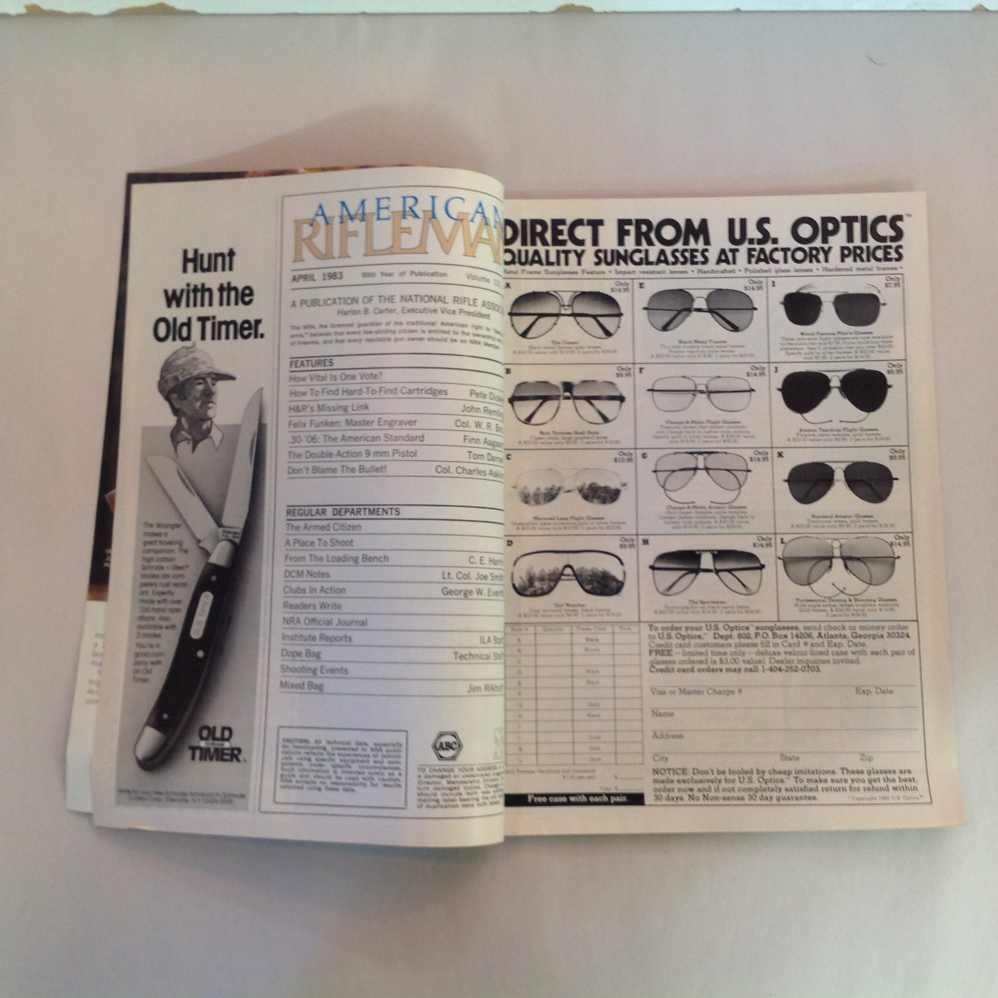 Vintage Apr 1983 American Rifleman Magazine America's Standard the .30-'06 NRA Open Letter Harlon Carter