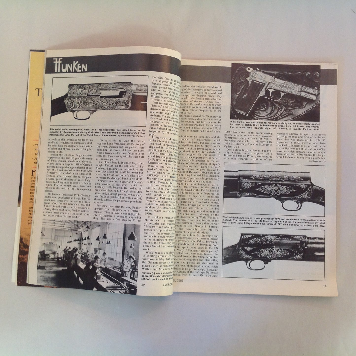 Vintage Apr 1983 American Rifleman Magazine America's Standard the .30-'06 NRA Open Letter Harlon Carter