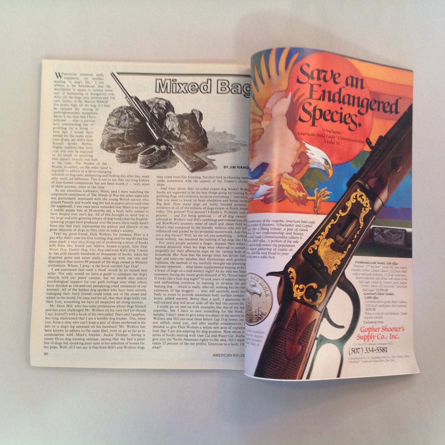 Vintage Apr 1983 American Rifleman Magazine America's Standard the .30-'06 NRA Open Letter Harlon Carter