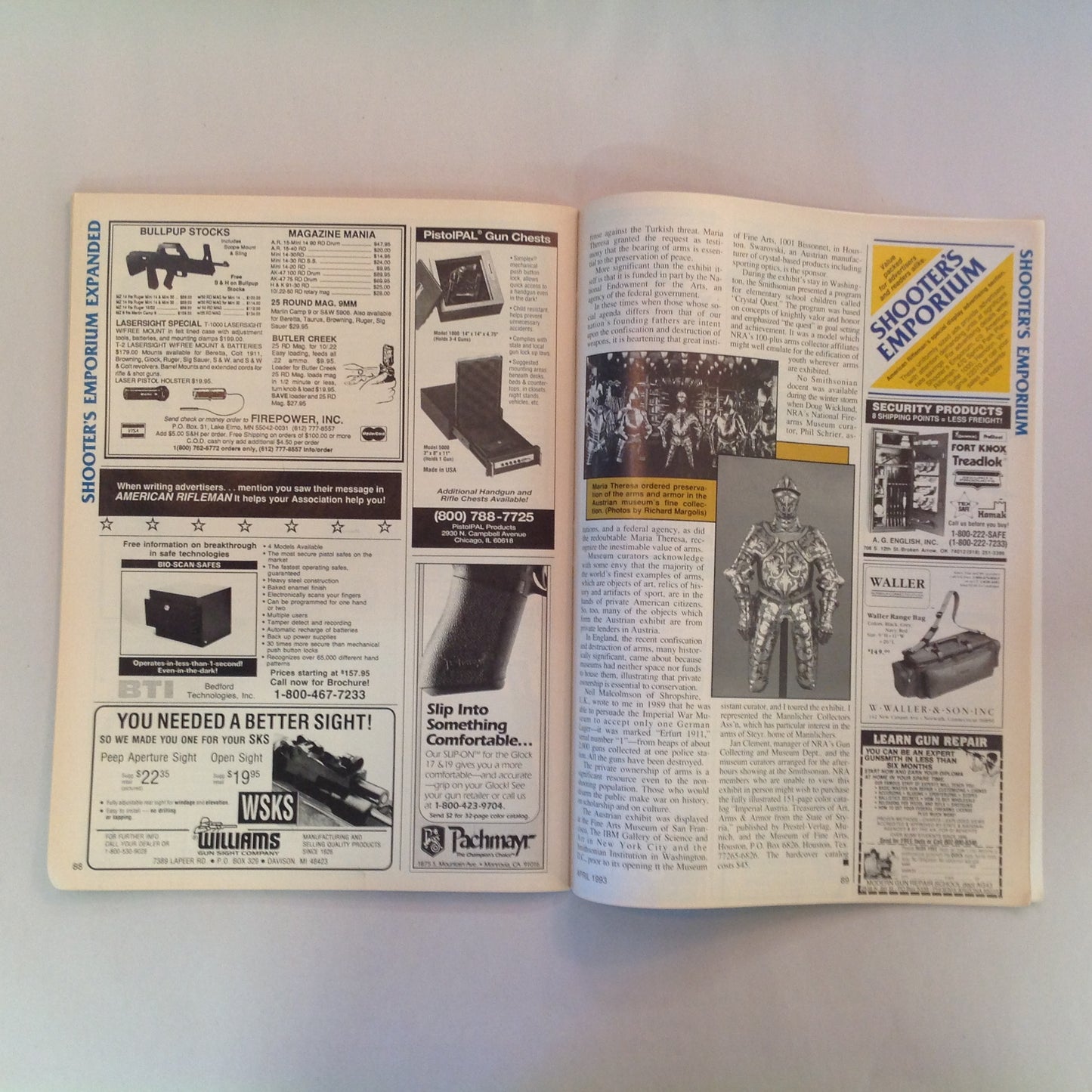 Vintage Apr 1993 American Rifleman Magazine 3 Million Strong NRA