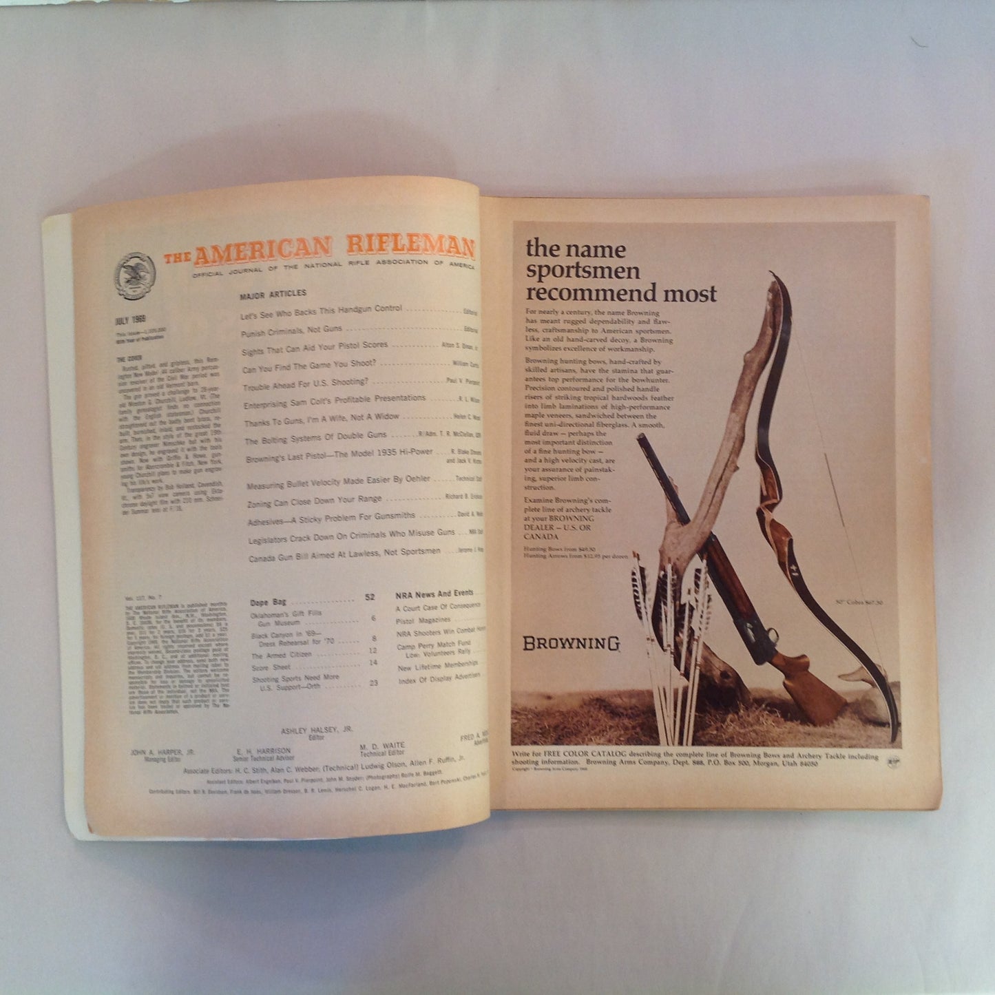 Vintage Jul 1969 The American Rifleman Magazine NRA