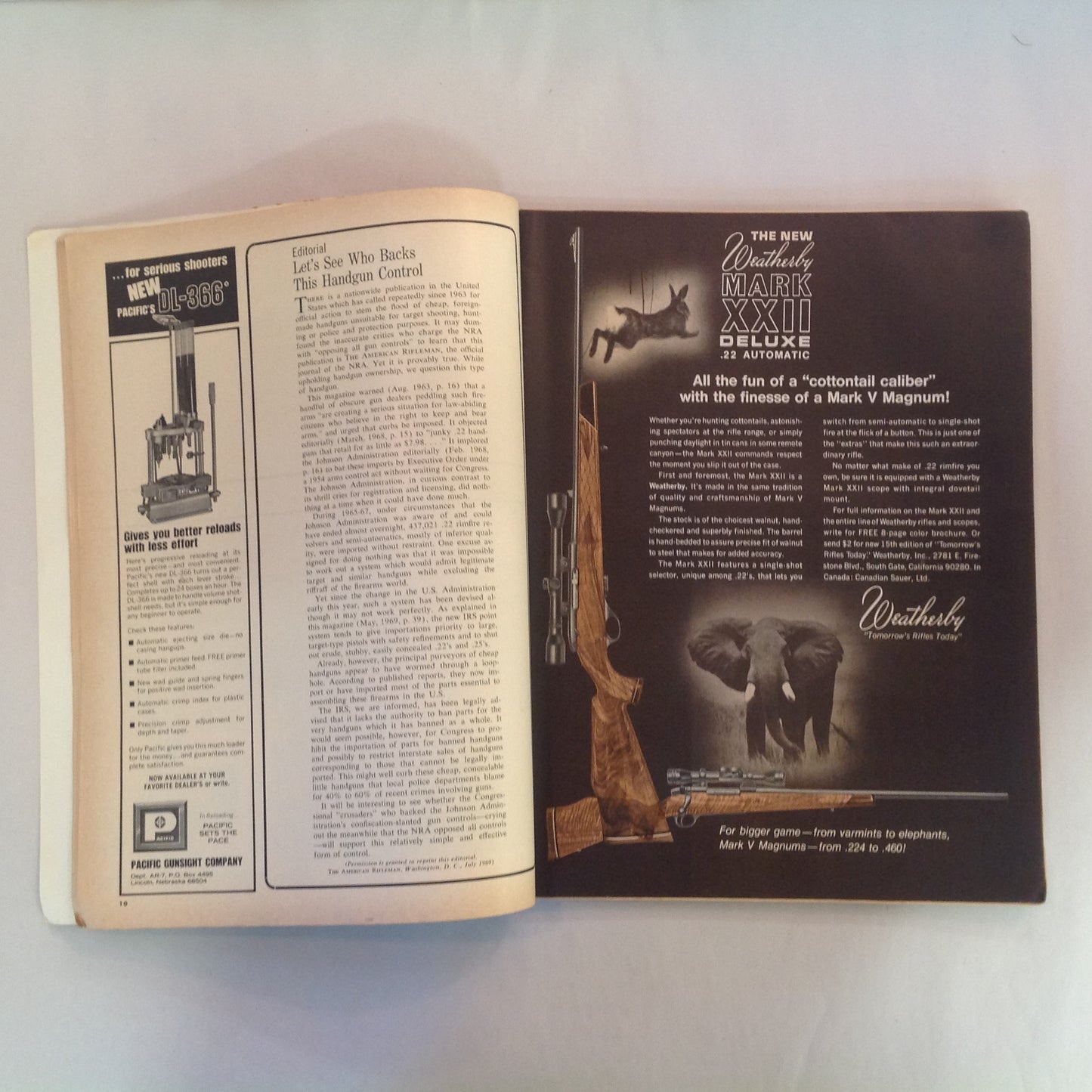 Vintage Jul 1969 The American Rifleman Magazine NRA