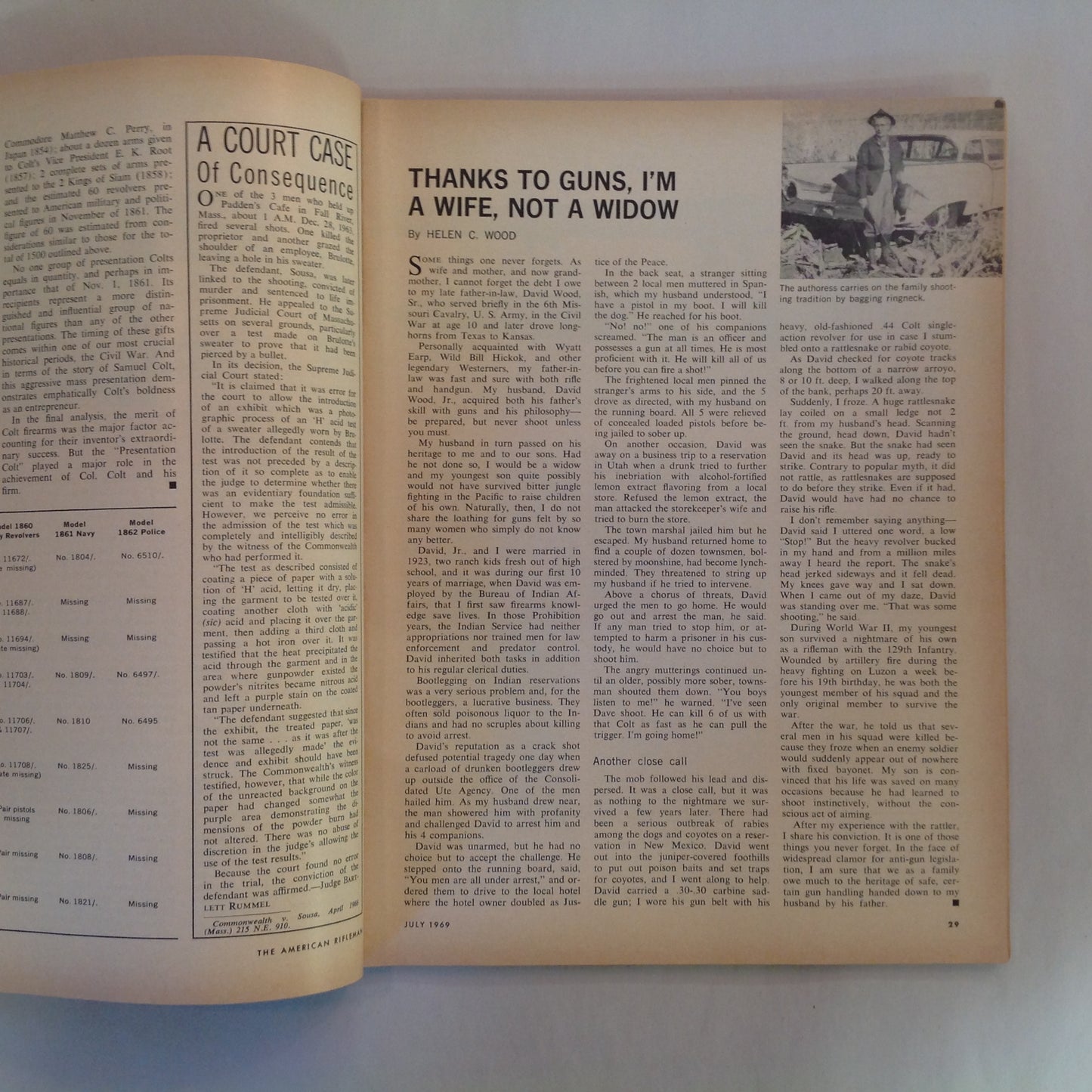 Vintage Jul 1969 The American Rifleman Magazine NRA