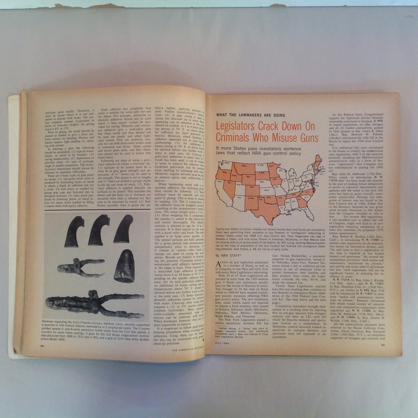 Vintage Jul 1969 The American Rifleman Magazine NRA