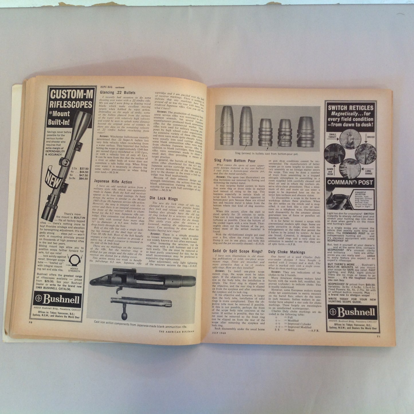 Vintage Jul 1969 The American Rifleman Magazine NRA