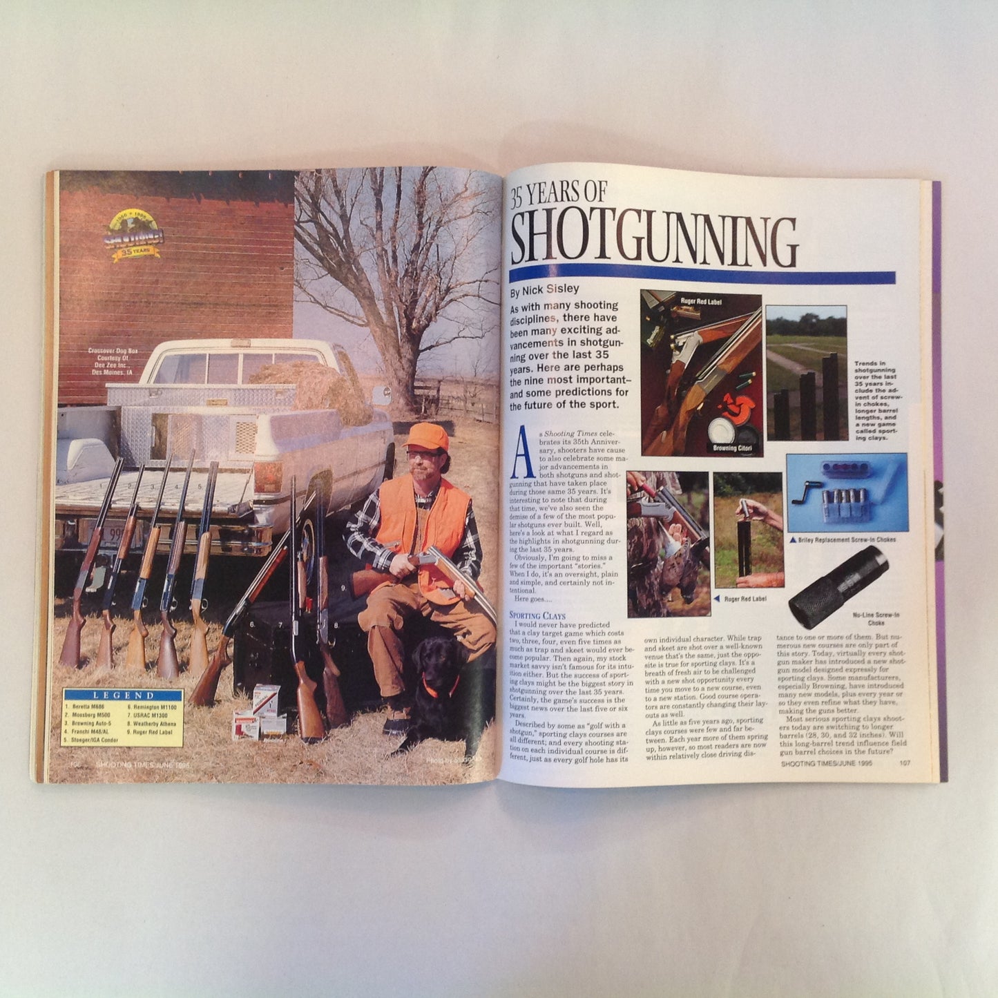 Vintage Jun 1995 Shooting Times Magazine A Shooting Sports Spectacular 35 Years 1960-1995