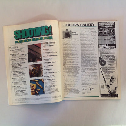 Vintage Nov 1988 Shooting Times Magazine Ruger's Synthetic Stainless .22 Bolt Rifle Ruger's First Five Shot .38 Special