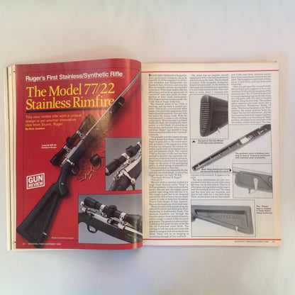Vintage Nov 1988 Shooting Times Magazine Ruger's Synthetic Stainless .22 Bolt Rifle Ruger's First Five Shot .38 Special