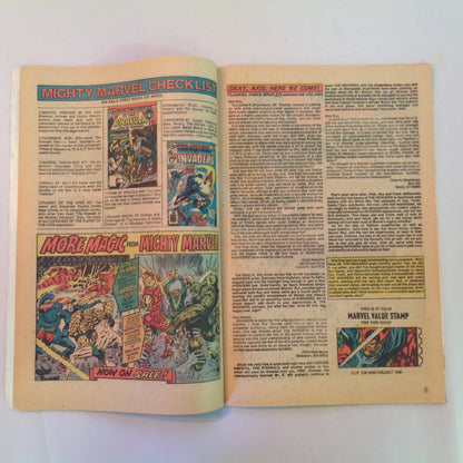 Vintage 1976 Marvel Comics The Invaders Issue 7 "The Blackout Murders of Baron Blood!" Captain America Human Torch Namor Sub-Mariner