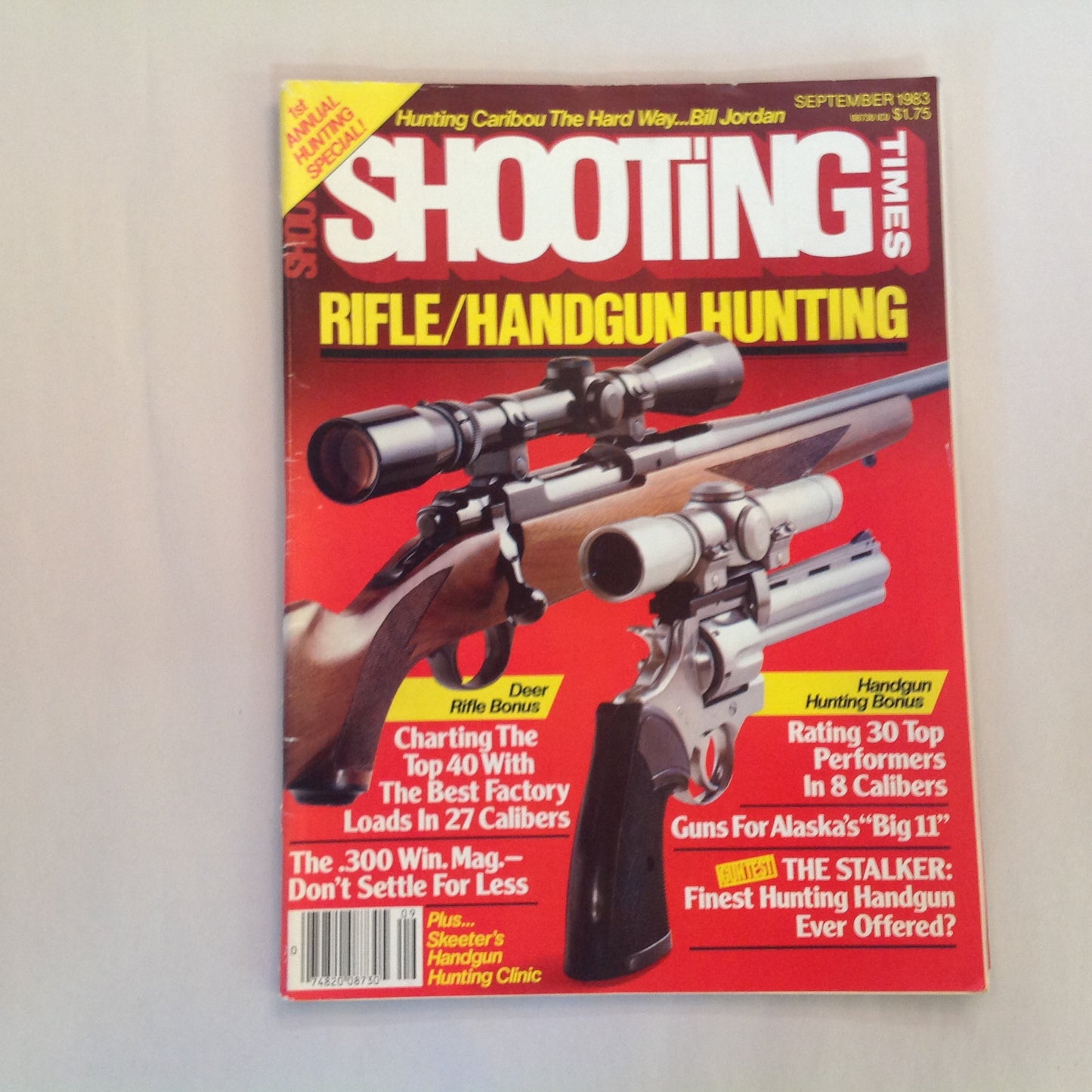 Vintage Sep 1983 Shooting Times Magazine 1st Annual Hunting Special Rifle/Handgun Hunting
