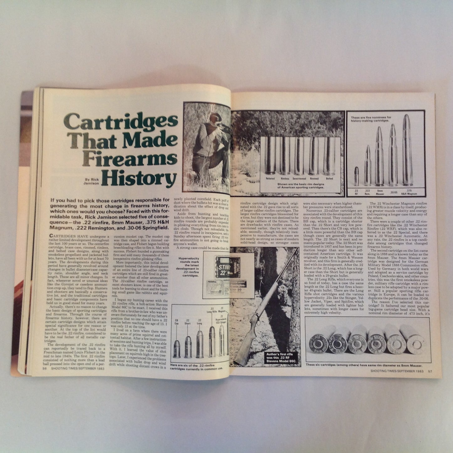 Vintage Sep 1983 Shooting Times Magazine 1st Annual Hunting Special Rifle/Handgun Hunting