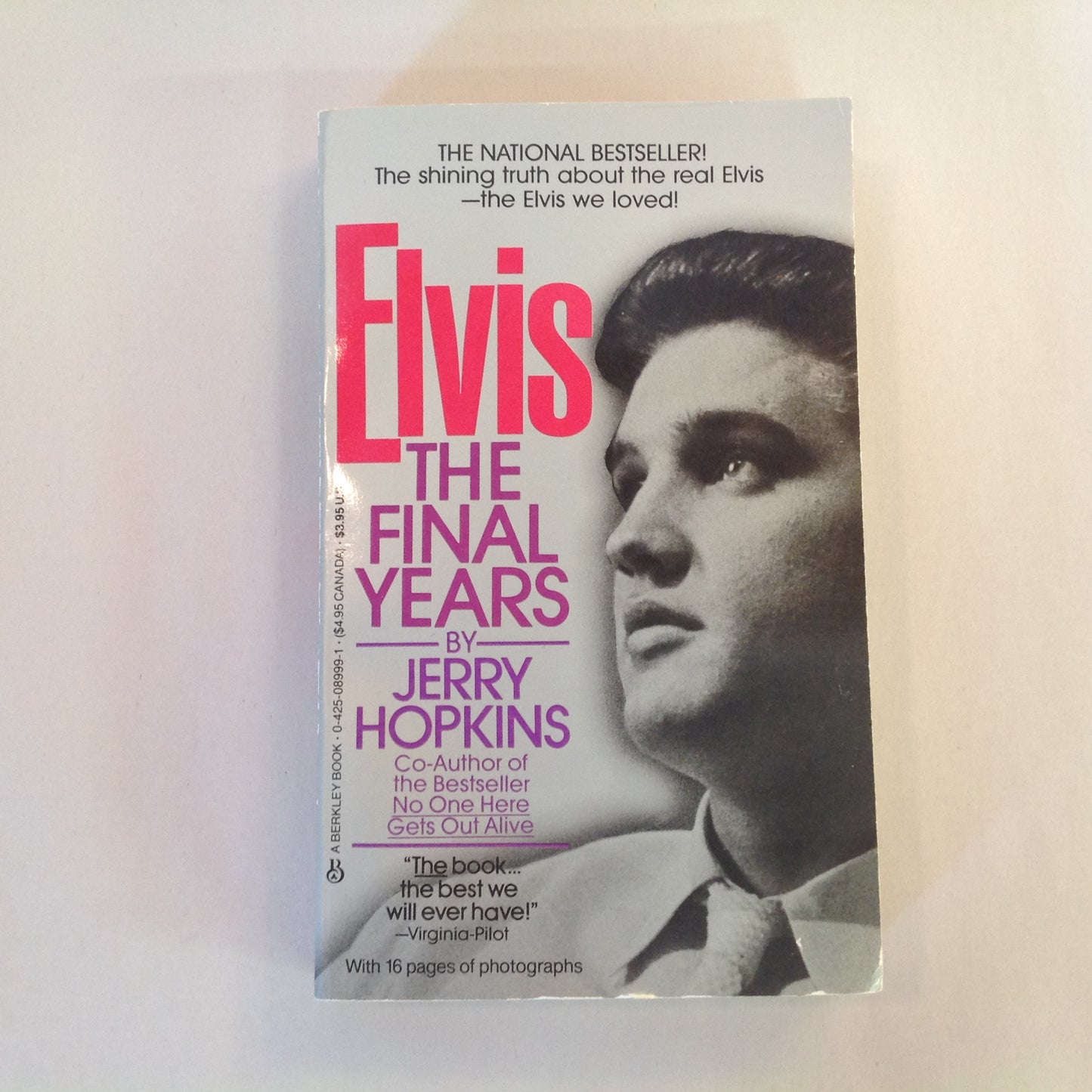 Vintage 1985 Mass Market Paperback Elvis: The Final Years Jerry Hopkins