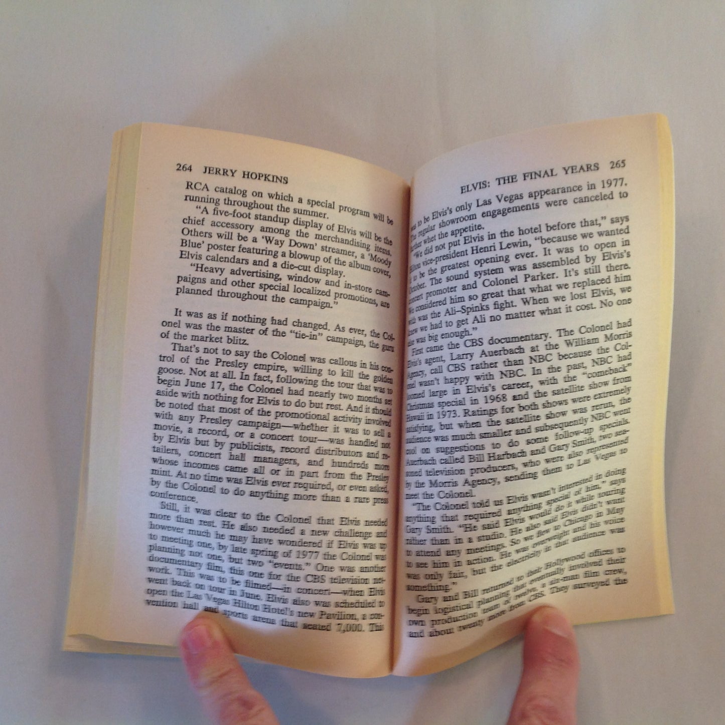 Vintage 1985 Mass Market Paperback Elvis: The Final Years Jerry Hopkins