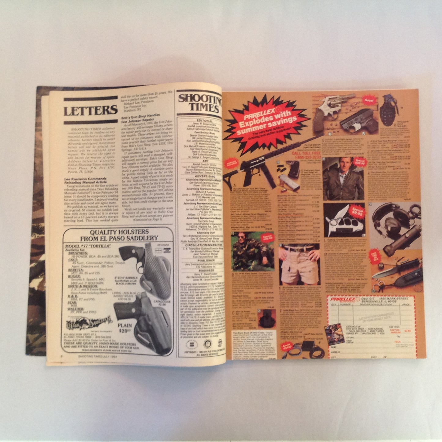 Vintage Jul 1984 Shooting Times Magazine Handgun Silhouette Ruger's No. 1 Rifles Handgun Scope Mounting Bishop Model Ten