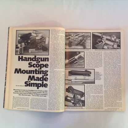 Vintage Jul 1984 Shooting Times Magazine Handgun Silhouette Ruger's No. 1 Rifles Handgun Scope Mounting Bishop Model Ten