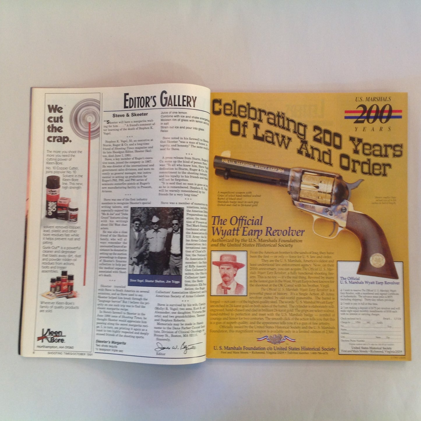 Vintage Oct 1991 Shooting Times Magazine Special Outdoor Section Top 10 Loads for Deer Hunting .22 Ammo