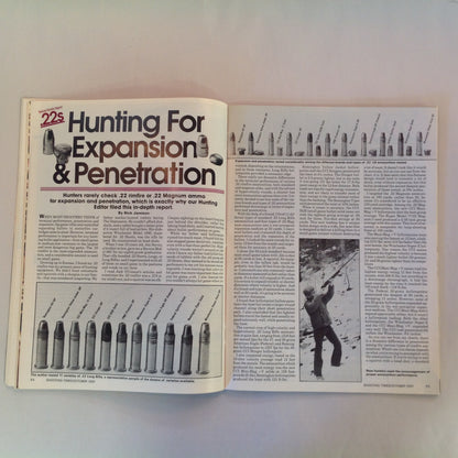 Vintage Oct 1991 Shooting Times Magazine Special Outdoor Section Top 10 Loads for Deer Hunting .22 Ammo