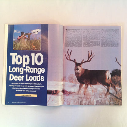 Vintage Oct 1991 Shooting Times Magazine Special Outdoor Section Top 10 Loads for Deer Hunting .22 Ammo