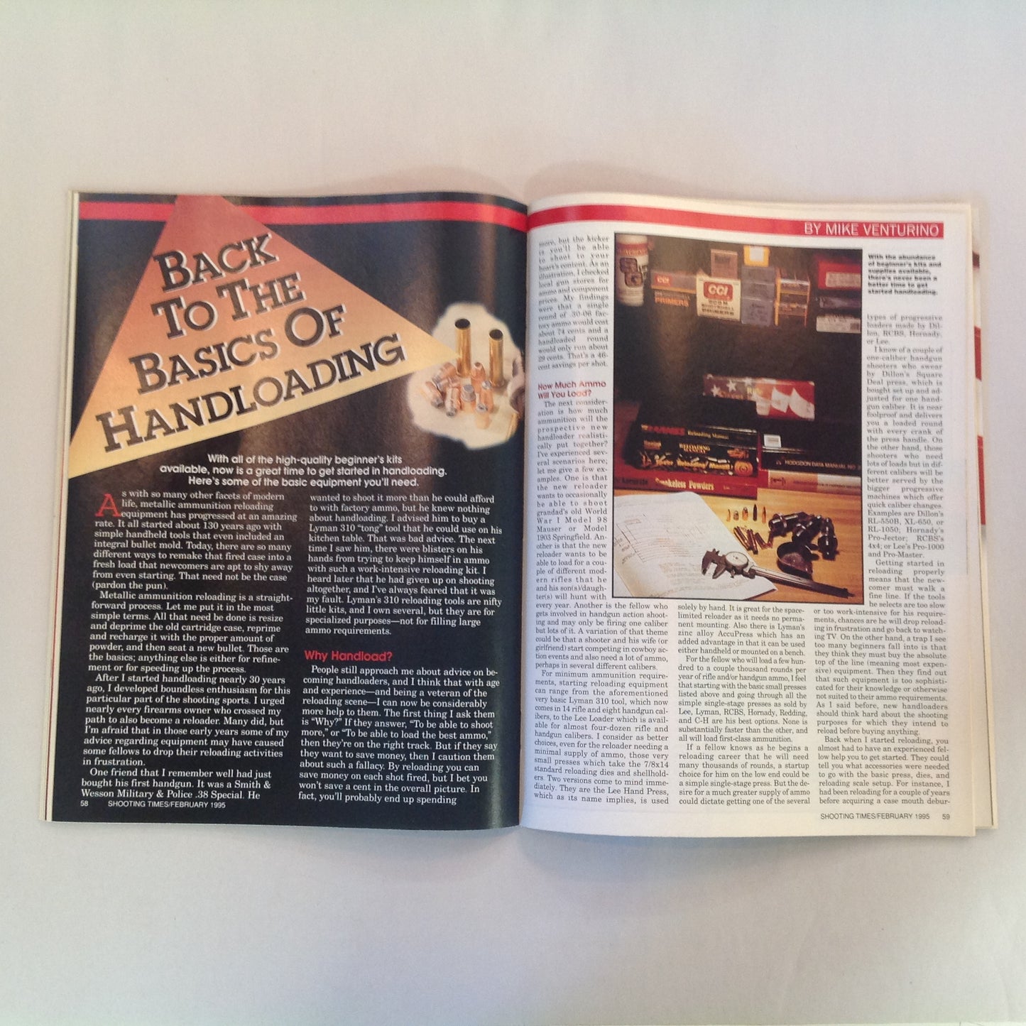 Vintage Feb 1995 Shooting Times Magazine Special Reloading Issue Bolt Rifle of the Century 35 Years Riflescope Breakthroughs