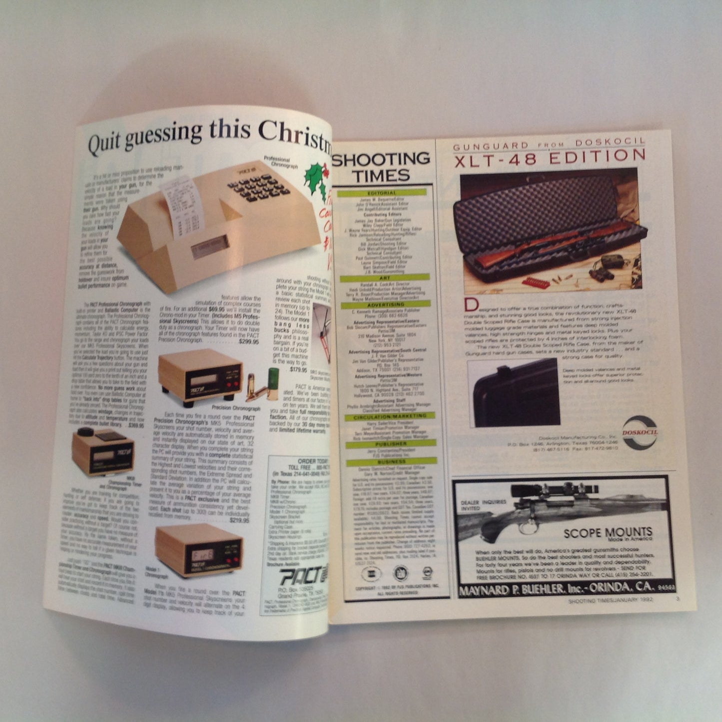 Vintage Jan 1992 Shooting Times .17 Rimfire Magnum Exclusive Report Bolt Rifle "Go Anywhere" Kit Guns