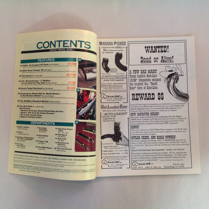 Vintage Jan 1992 Shooting Times .17 Rimfire Magnum Exclusive Report Bolt Rifle "Go Anywhere" Kit Guns