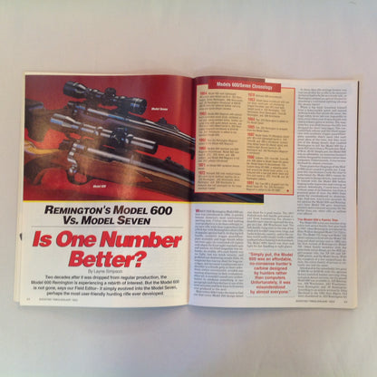Vintage Jan 1992 Shooting Times .17 Rimfire Magnum Exclusive Report Bolt Rifle "Go Anywhere" Kit Guns
