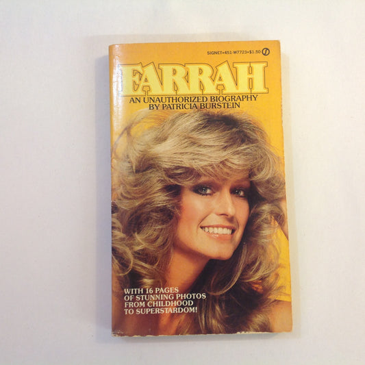 Vintage 1977 Mass Market Paperback FARRAH: An Unauthorized Biography Patricia Burstein
