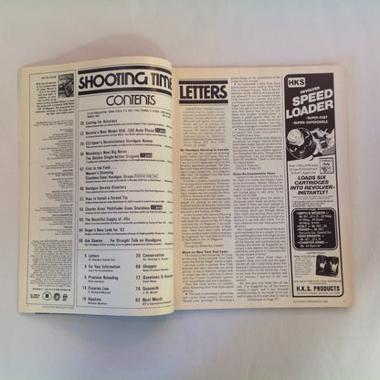 Vintage Mar 1982 Shooting Times Magazine Weaver's Stainless Scope Handloading Bonus: Casting Bullets Abilene Single Action Six Guns