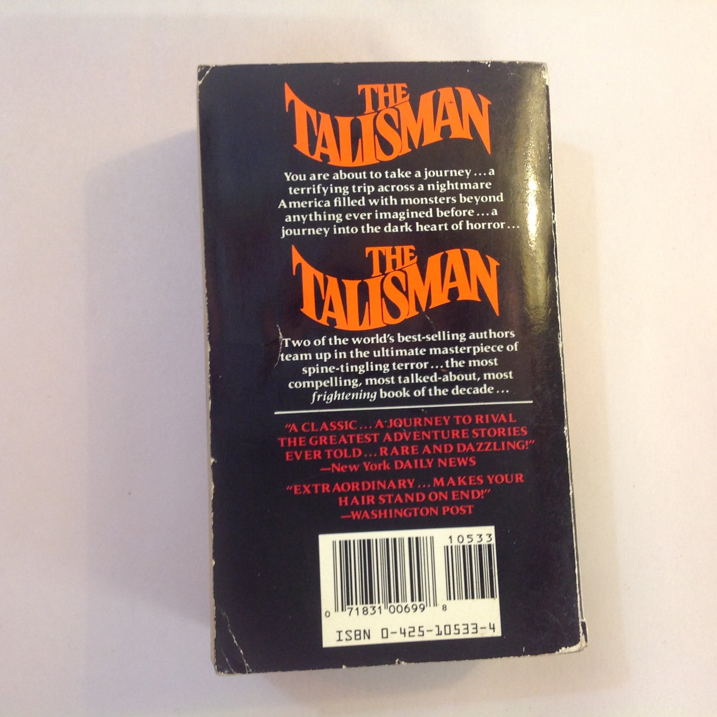 Vintage 1985 Mass Market Paperback The Talisman Stephen King Peter Straub