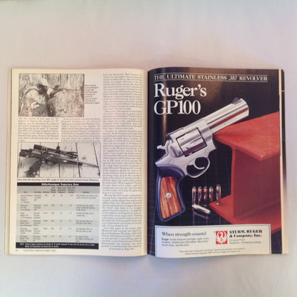 Vintage Oct 1987 Shooting Times Magazine Ruger's Biggest Magnum Ever New Government Target Model Woods Cartridges