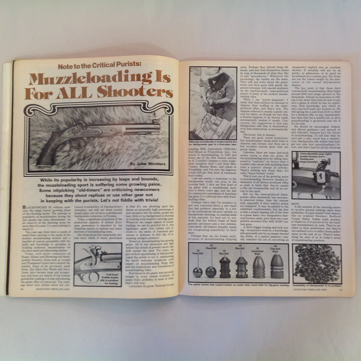 Vintage Jan 1978 Shooting Times Magazine Savage/Anschutz M1533 .222 Bolt-Action Carbine