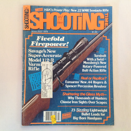 Vintage Jul 1979 Shooting Times Magazine Savage Model 112-R Varmint Rifle Mossberg Rotary-Powered Bolt Action