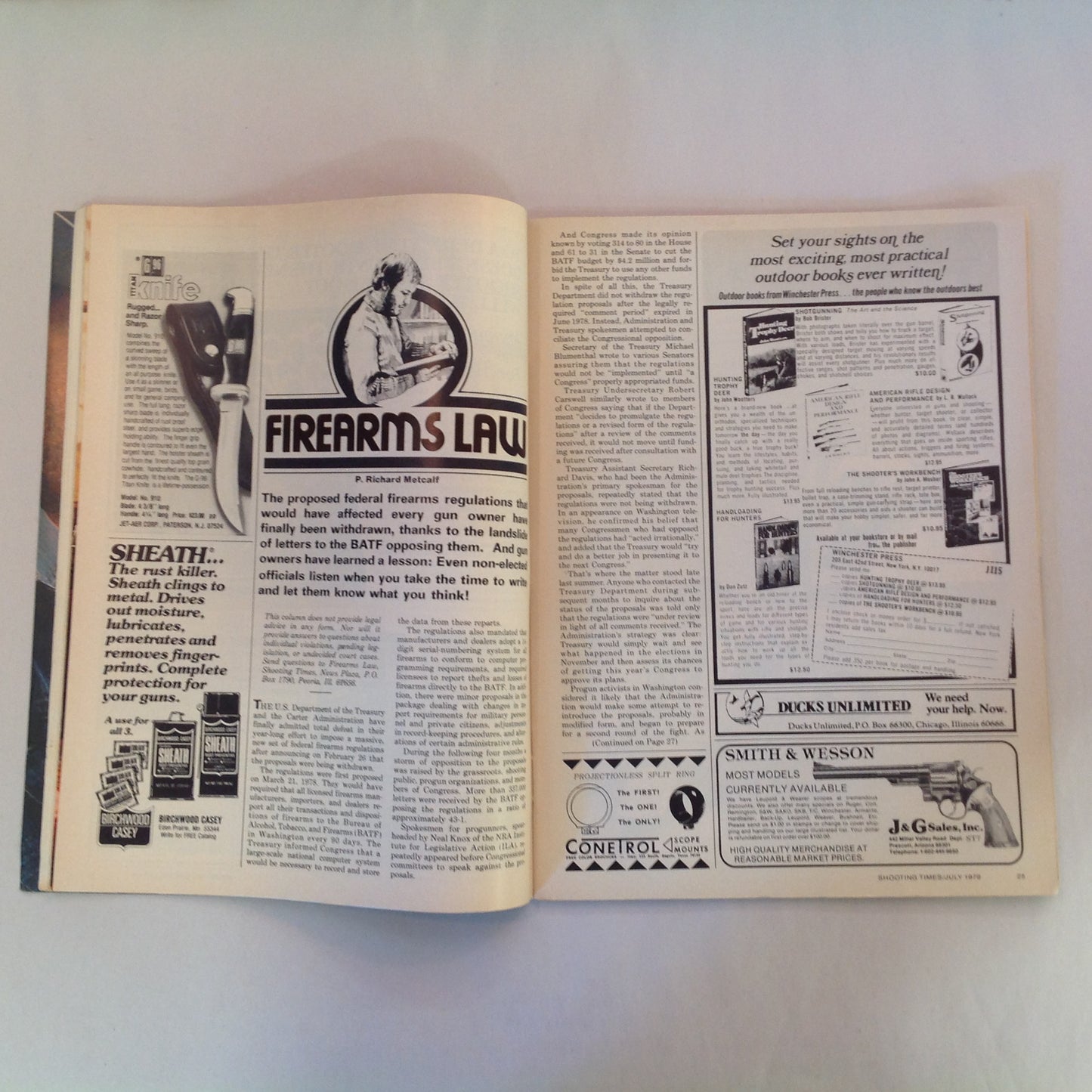Vintage Jul 1979 Shooting Times Magazine Savage Model 112-R Varmint Rifle Mossberg Rotary-Powered Bolt Action