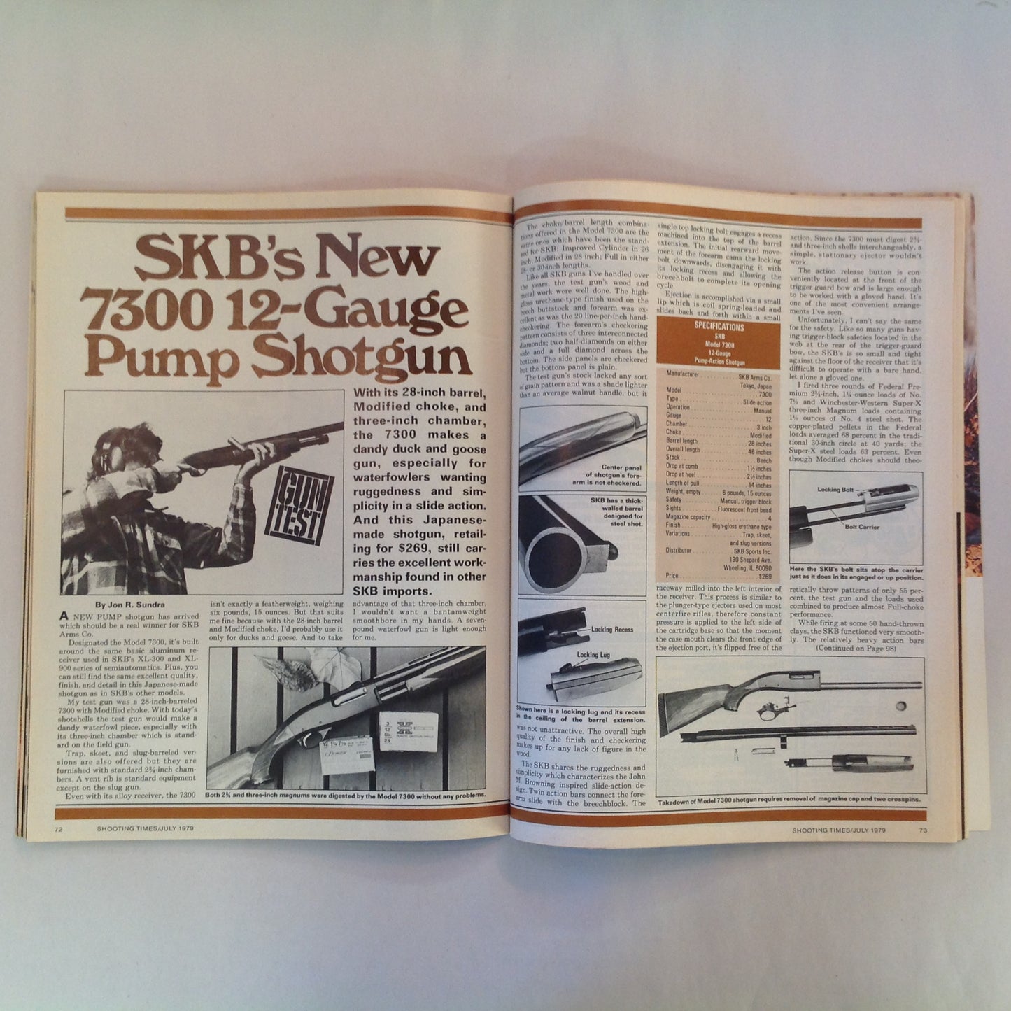 Vintage Jul 1979 Shooting Times Magazine Savage Model 112-R Varmint Rifle Mossberg Rotary-Powered Bolt Action