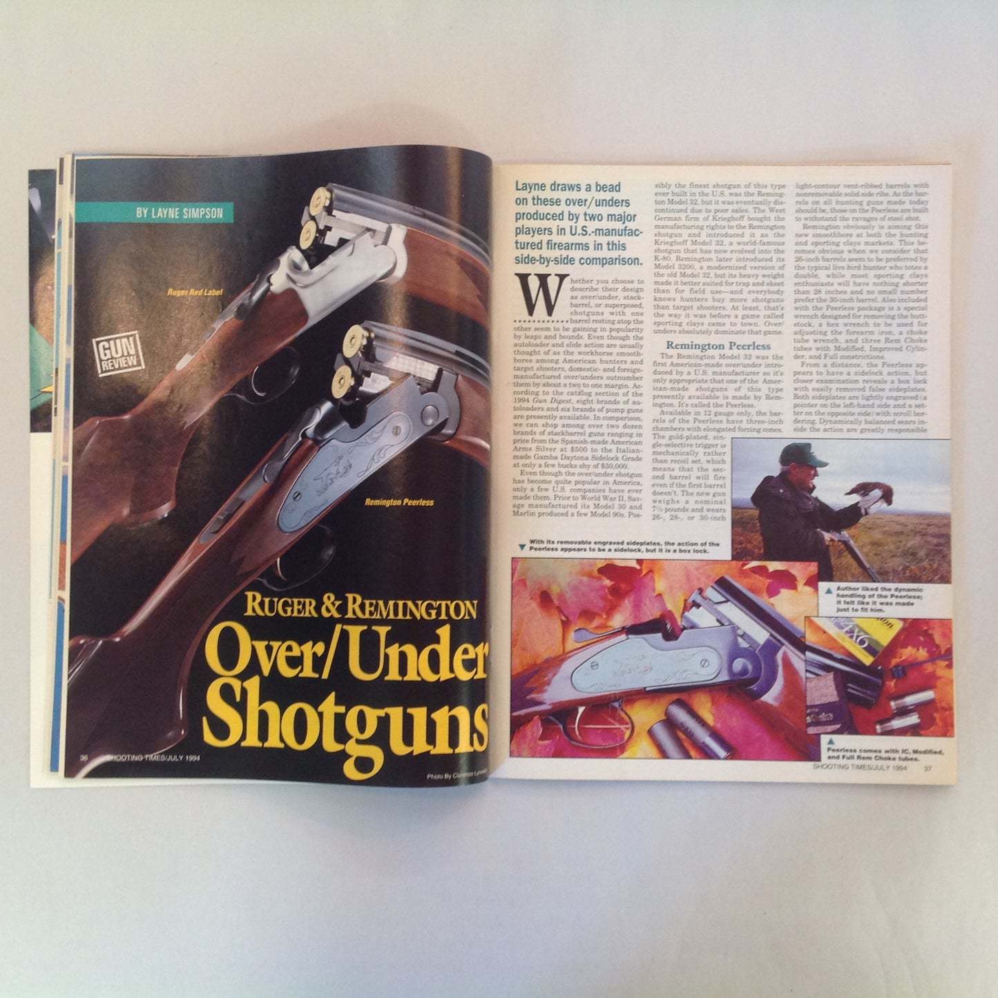 Vintage Jul 1994 Shooting Times Magazine Beretta's 9mm Marches On Guns of the Old West .270 .280 .30-06