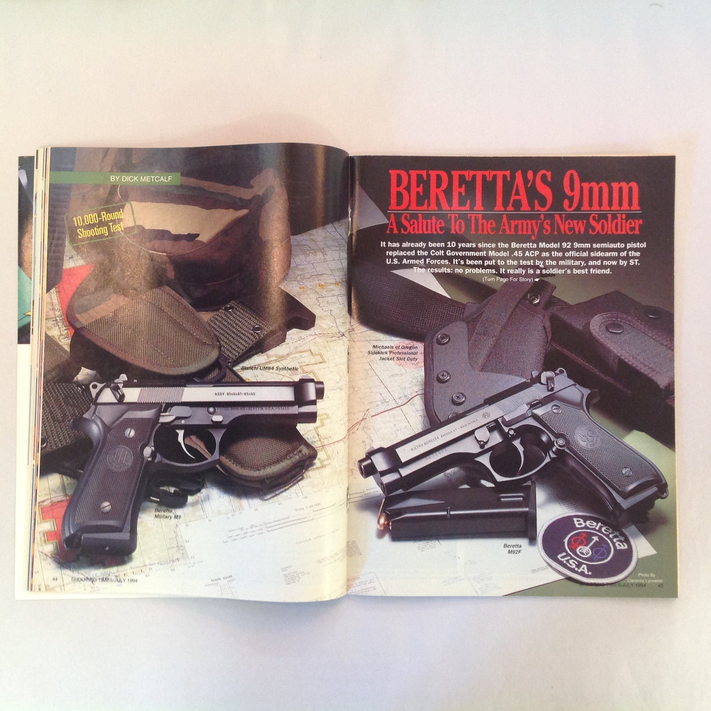 Vintage Jul 1994 Shooting Times Magazine Beretta's 9mm Marches On Guns of the Old West .270 .280 .30-06