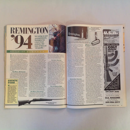 Vintage Jul 1994 Shooting Times Magazine Beretta's 9mm Marches On Guns of the Old West .270 .280 .30-06