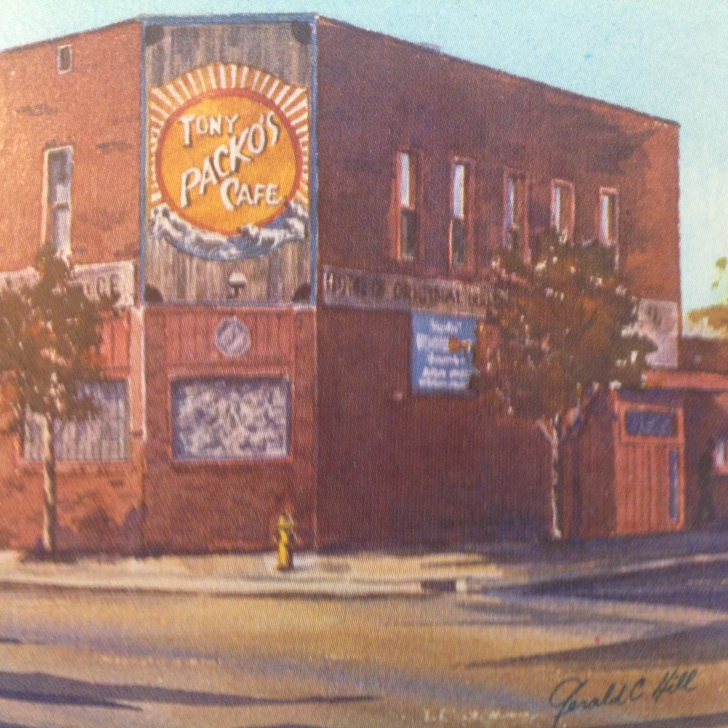 Vintage Souvenir Postcard Tony Packo's Cafe Front Street Toledo Ohio