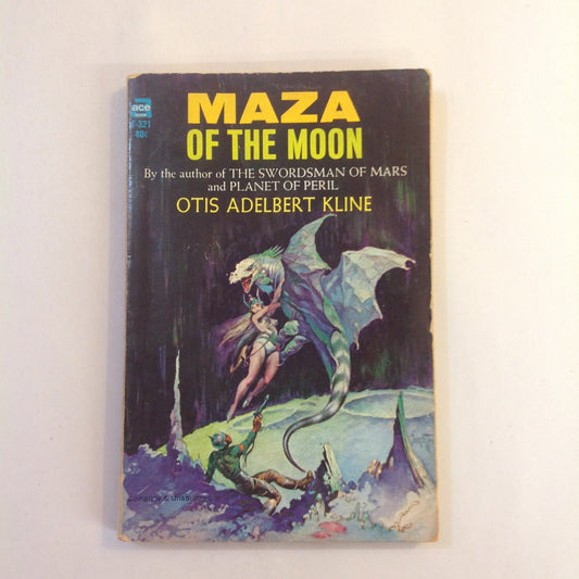 Vintage 1965 Mass Market Paperback Maza of the Moon Otis Adelbert Kline First ACE