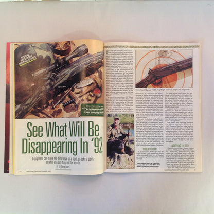 Vintage Sep 1992 Shooting Times Magazine .41 Magnum .22 Bolt Vs Auto .358 Shooting Times Alaskan Special Report: Handgun Hunting Holsters