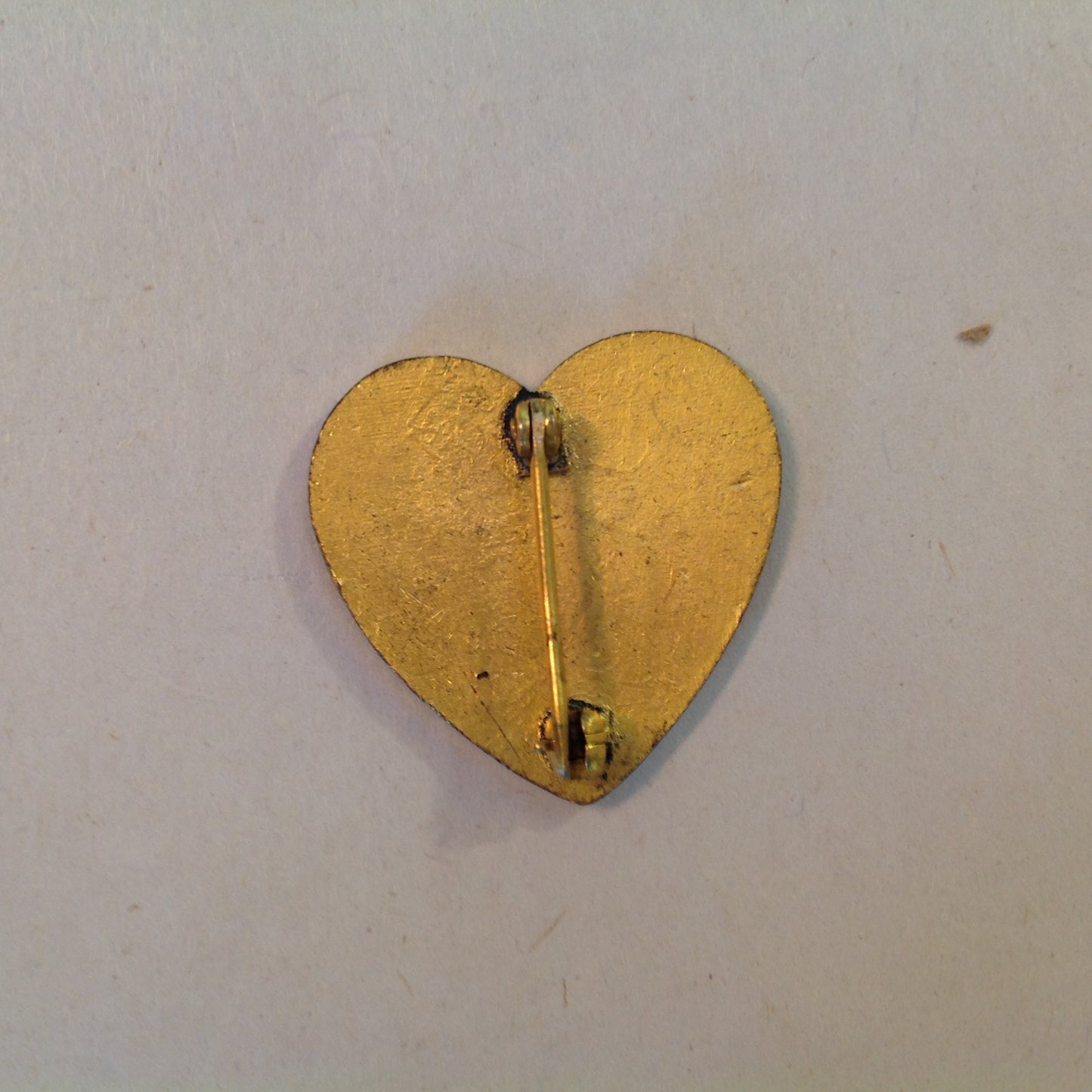 Vintage Small Enamel Heart-Shaped Boy Scouts of America Pin Be Prepared Eagle Fleur-de-Lis