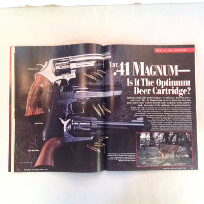 Vintage Sep 1992 Shooting Times Magazine .41 Magnum .22 Bolt Vs Auto .358 Shooting Times Alaskan Special Report: Handgun Hunting Holsters