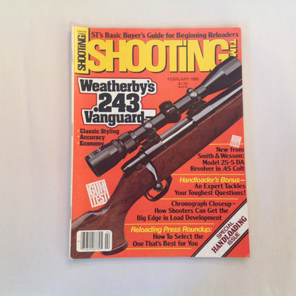 Vintage Feb 1998 Shooting Times Magazine Weatherby's .243 Vanguard Smith & Wesson Model 25-5 Handloader's Bonus Special Issue
