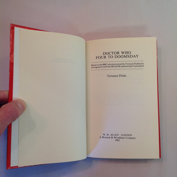 Vintage 1983 Hardcover Doctor Who: Four to Doomsday