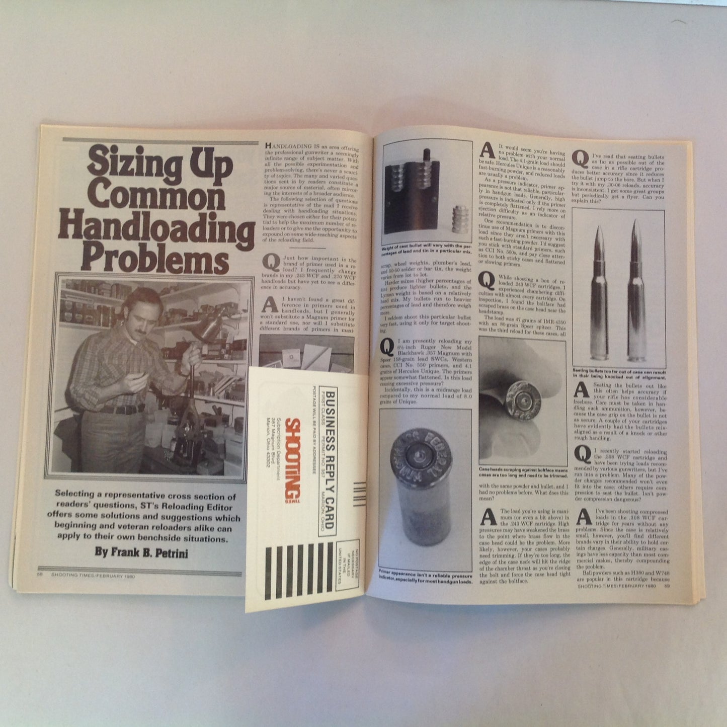 Vintage Feb 1998 Shooting Times Magazine Weatherby's .243 Vanguard Smith & Wesson Model 25-5 Handloader's Bonus Special Issue